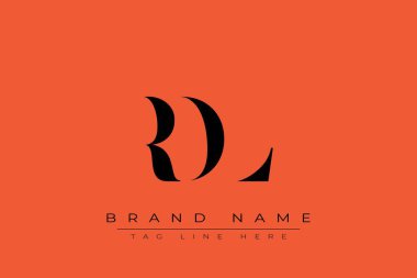 RDL soyut harf logosu tasarımı. Bu logo üç soyut harf tarafından tasarlanmıştır..