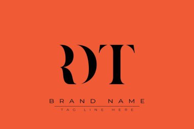 RDT soyut harf logosu tasarımı. Bu logo üç soyut harf tarafından tasarlanmıştır..