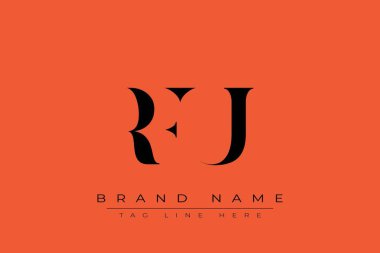 RFU soyut harf logosu tasarımı. Bu logo üç soyut harf tarafından tasarlanmıştır..