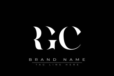 RGC soyut harf logosu tasarımı. Bu logo üç soyut harf tarafından tasarlanmıştır..