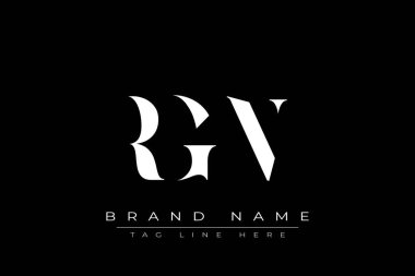 RGN soyut harf logosu tasarımı. Bu logo üç soyut harf tarafından tasarlanmıştır..