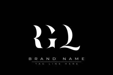 RGQ soyut harf logosu tasarımı. Bu logo üç soyut harf tarafından tasarlanmıştır..