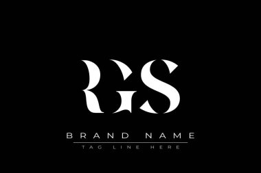 RGS soyut harf logosu tasarımı. Bu logo üç soyut harf tarafından tasarlanmıştır..