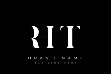 RHT soyut harf logosu tasarımı. Bu logo üç soyut harf tarafından tasarlanmıştır..