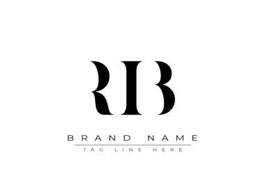 RB soyut harf logosu tasarımı. Bu logo üç soyut harf tarafından tasarlanmıştır..