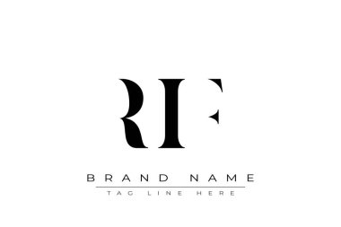 RIF soyut harf logosu tasarımı. Bu logo üç soyut harf tarafından tasarlanmıştır..