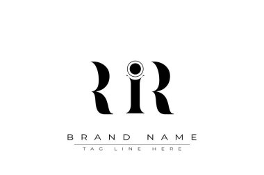 RIR soyut harf logosu tasarımı. Bu logo üç soyut harf tarafından tasarlanmıştır..