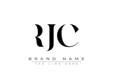 RJC soyut harf logosu tasarımı. Bu logo üç soyut harf tarafından tasarlanmıştır..