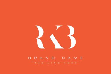 RKB soyut harf logosu tasarımı. Bu logo üç soyut harf tarafından tasarlanmıştır..