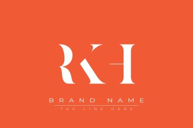 RKH soyut harf logosu tasarımı. Bu logo üç soyut harf tarafından tasarlanmıştır..