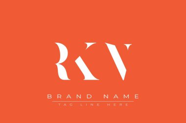 RKN soyut harf logosu tasarımı. Bu logo üç soyut harf tarafından tasarlanmıştır..