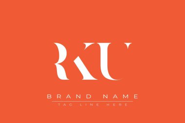 RKU soyut harf logosu tasarımı. Bu logo üç soyut harf tarafından tasarlanmıştır..