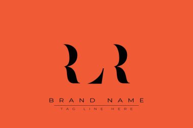 RLR soyut harf logosu tasarımı. Bu logo üç soyut harf tarafından tasarlanmıştır..