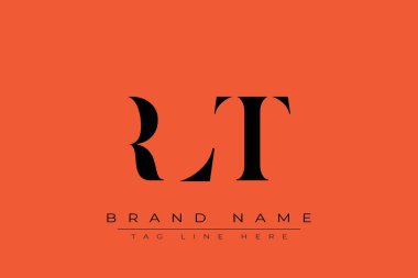 RLT soyut harf logosu tasarımı. Bu logo üç soyut harf tarafından tasarlanmıştır..