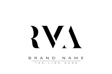 RMA soyut harf logosu tasarımı. Bu logo üç soyut harf tarafından tasarlanmıştır..