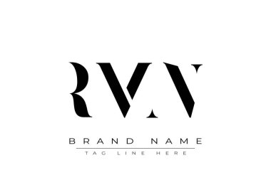RMN soyut harf logosu tasarımı. Bu logo üç soyut harf tarafından tasarlanmıştır..