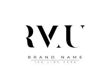 RMU soyut harf logosu tasarımı. Bu logo üç soyut harf tarafından tasarlanmıştır..