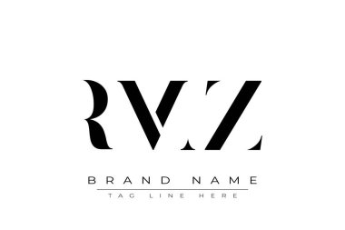 RMZ soyut harf logosu tasarımı. Bu logo üç soyut harf tarafından tasarlanmıştır..