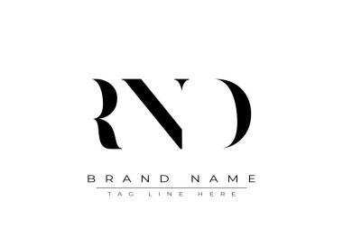 RND soyut harf logosu tasarımı. Bu logo üç soyut harf tarafından tasarlanmıştır..