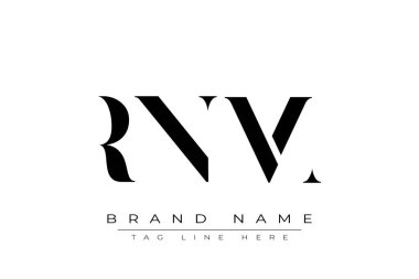RNM soyut harf logosu tasarımı. Bu logo üç soyut harf tarafından tasarlanmıştır..