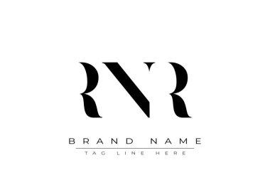 RNR soyut harf logosu tasarımı. Bu logo üç soyut harf tarafından tasarlanmıştır..