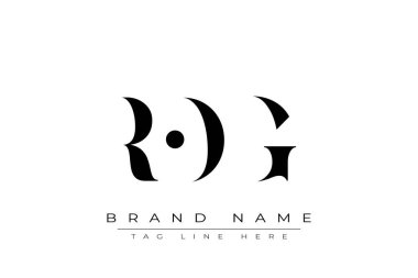 ROG soyut harf logosu tasarımı. Bu logo üç soyut harf tarafından tasarlanmıştır..