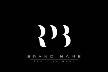 RPB soyut harf logosu tasarımı. Bu logo üç soyut harf tarafından tasarlanmıştır..