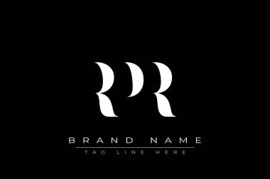 RPR soyut harf logosu tasarımı. Bu logo üç soyut harf tarafından tasarlanmıştır..