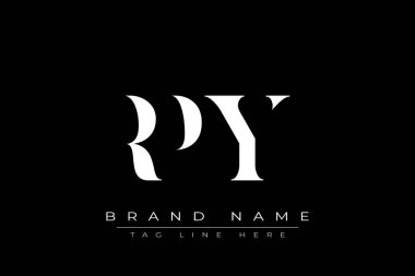 Kare monogram vektörlü ilk imza logosu