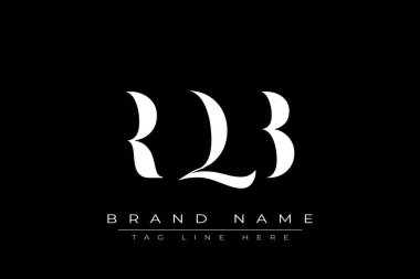 RQB soyut harf logosu tasarımı. Bu logo üç soyut harf tarafından tasarlanmıştır..