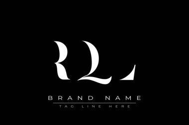 RQL soyut harf logosu tasarımı. Bu logo üç soyut harf tarafından tasarlanmıştır..