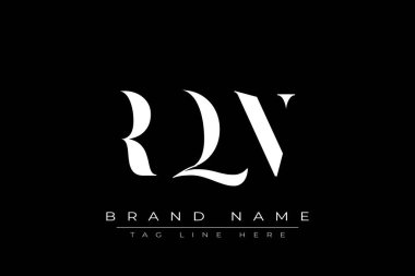 RQN soyut harf logosu tasarımı. Bu logo üç soyut harf tarafından tasarlanmıştır..