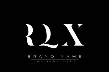 RQX soyut harf logosu tasarımı. Bu logo üç soyut harf tarafından tasarlanmıştır..