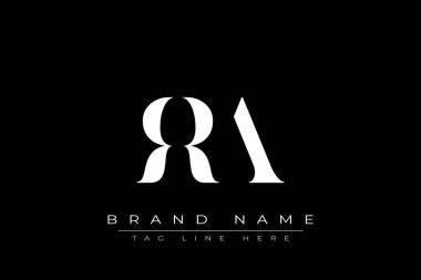 RRA soyut harf logosu tasarımı. Bu logo üç soyut harf tarafından tasarlanmıştır..