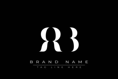 RRB soyut harf logosu tasarımı. Bu logo üç soyut harf tarafından tasarlanmıştır..
