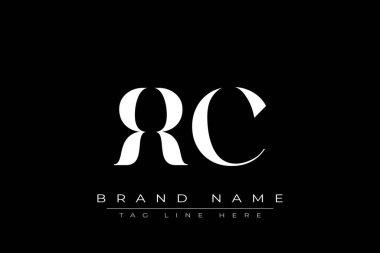 RRC soyut harf logosu tasarımı. Bu logo üç soyut harf tarafından tasarlanmıştır..