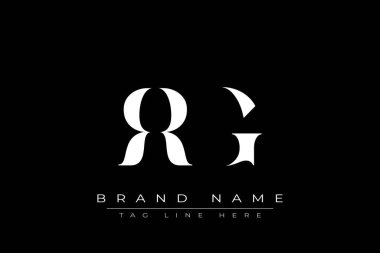 RRG soyut harf logosu tasarımı. Bu logo üç soyut harf tarafından tasarlanmıştır..