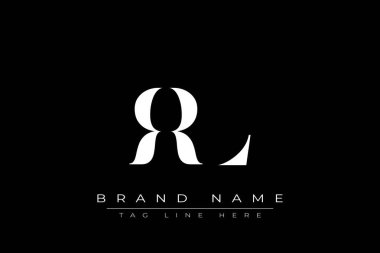 RRL soyut harf logosu tasarımı. Bu logo üç soyut harf tarafından tasarlanmıştır..