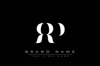 RRP soyut harf logosu tasarımı. Bu logo üç soyut harf tarafından tasarlanmıştır..