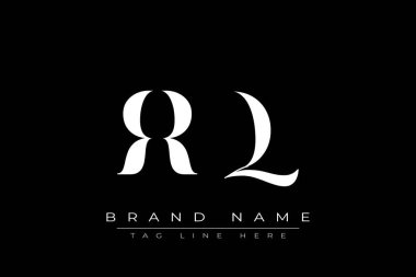 RRQ soyut harf logosu tasarımı. Bu logo üç soyut harf tarafından tasarlanmıştır..