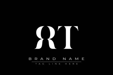 RRT soyut harf logosu tasarımı. Bu logo üç soyut harf tarafından tasarlanmıştır..