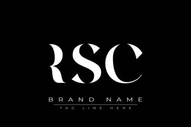 RSC soyut harf logosu tasarımı. Bu logo üç soyut harf tarafından tasarlanmıştır..