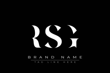 RSG soyut harf logosu tasarımı. Bu logo üç soyut harf tarafından tasarlanmıştır..