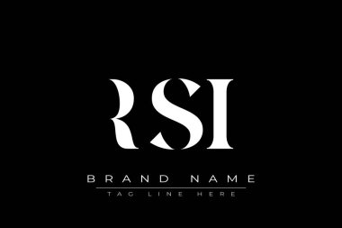 RSI soyut harf logosu tasarımı. Bu logo üç soyut harf tarafından tasarlanmıştır..