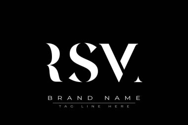 RSM soyut harf logosu tasarımı. Bu logo üç soyut harf tarafından tasarlanmıştır..