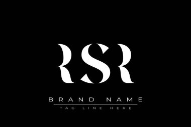 RSR soyut harf logosu tasarımı. Bu logo üç soyut harf tarafından tasarlanmıştır..