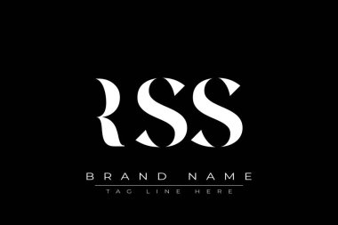 RSS soyut harf logosu tasarımı. Bu logo üç soyut harf tarafından tasarlanmıştır..