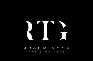 RTG soyut harf logosu tasarımı. Bu logo üç soyut harf tarafından tasarlanmıştır..