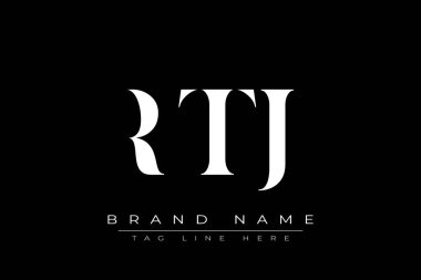 RTJ soyut harf logosu tasarımı. Bu logo üç soyut harf tarafından tasarlanmıştır..
