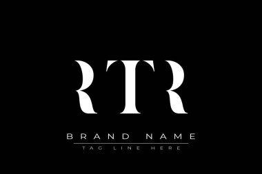 RTR soyut harf logosu tasarımı. Bu logo üç soyut harf tarafından tasarlanmıştır..